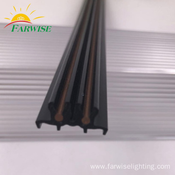 Plastic Extrusion with Copper Conductors track aluminum